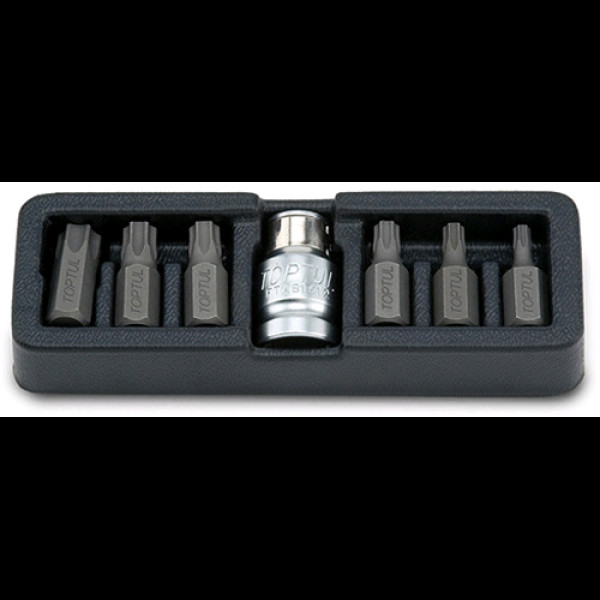 Картинка - Набор бит TOPTUL TORX T25-T55 7 шт GAAT0705