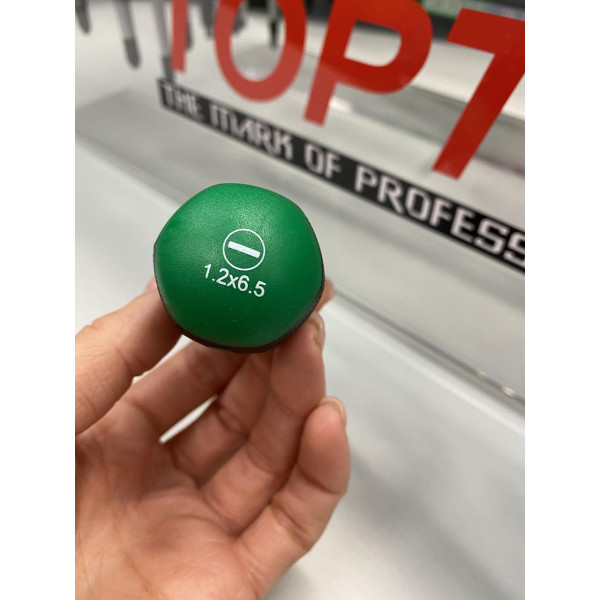 Картинка - Отвертка шлицевая TOPTUL короткая 6.5x25 мм FABB6E03