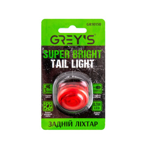 Фонарик на велосипед задний Grey's 0,5W LED 3 режима работы 2XCR2032