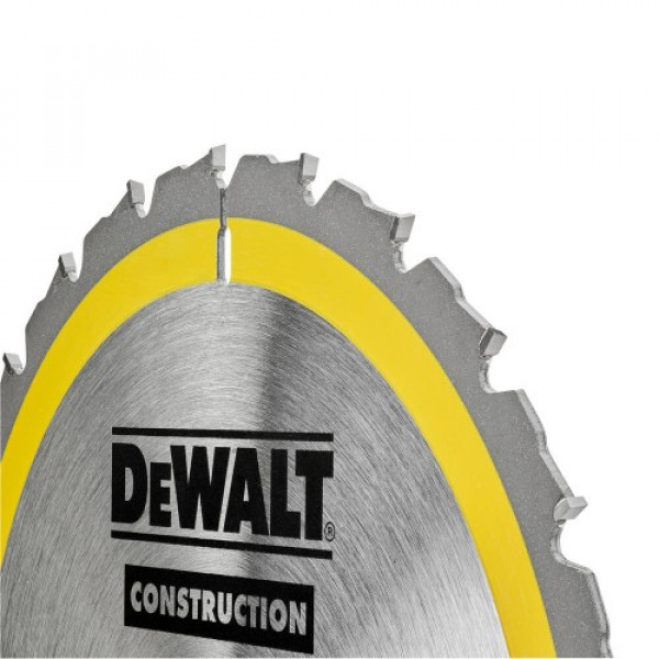 Картинка - Диск пильный DeWALT, CONSTRUCTION 216х30 мм, 24z (ATB) - 5 град