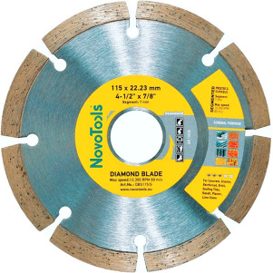 Диск алмазний NovoTools Standard 115 x 22,23 мм, Сегмент