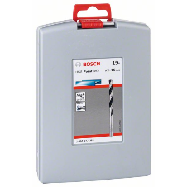 Фото - Набір свердл по металу Bosch HSS PointTeQ 19шт 1-10 мм