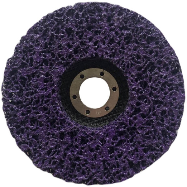 Картинка - Шлифовальный круг из нетканого материала NovoAbrasive 125 x 22,23 мм, фиолетовый
