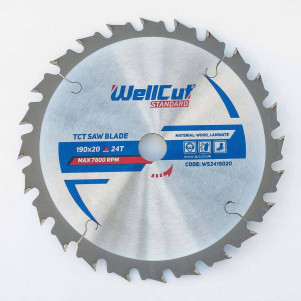 Пиляльний диск WellCut 190x20, 24Т ламінат