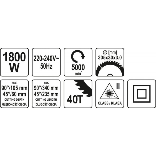 Картинка - Пила торцовочная Yato YT-82175