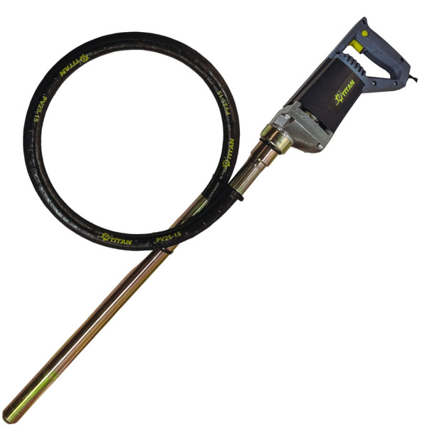 Фото - Вібратор бетона TITAN BEV600 (600 Вт, 1,5 метра) + вал в компл.