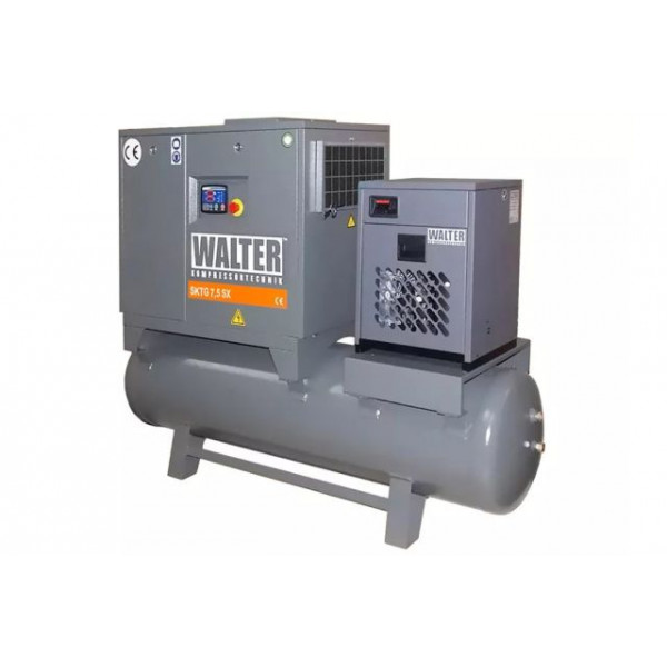 Картинка - Винтовой компрессор с ременным приводом WALTER SKTG 7,5/500 SXP COMBO