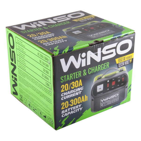 Картинка - Зарядное устройство АКБ Winso 12/24V, 20/30А