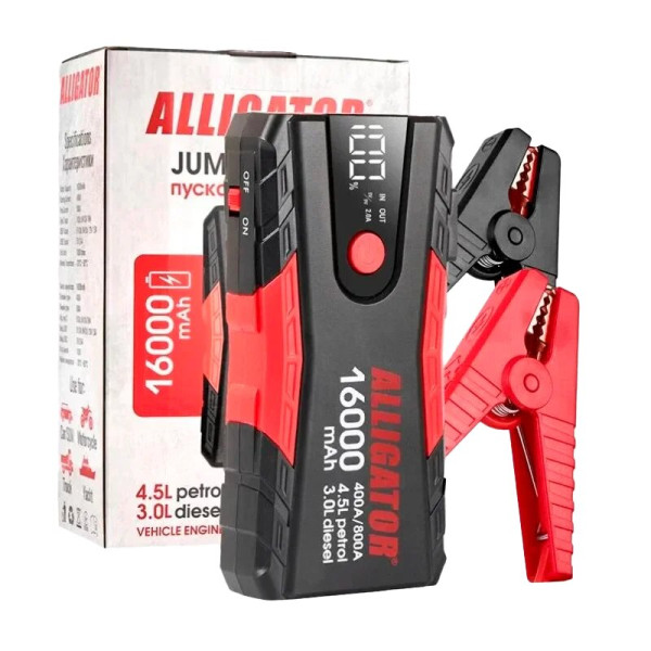 Картинка - Пусковое устройство Alligator Jump Starter JS840