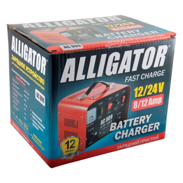 Картинка - Зарядное устройство АКБ Alligator 12/24V, 20А
