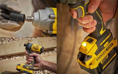 гайковерты Стенли в процессе работы